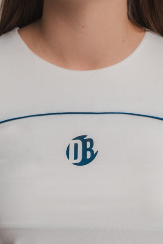 Camiseta Drypadel Blanca y Azul